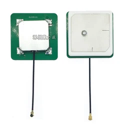 GPS 글로나스 BD 안테나, GNSS 액티브 세라믹 안테나, IPEX 내부 U.fl, 3G 4G 모뎀용, 10 cm, 20 cm, 30 cm, 40 cm, 50cm 길이, 42dB, 35x35x4mm