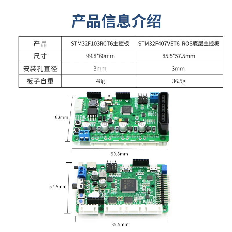 Standard Omni-directional Wheel Car Main Board Wheat Wheel Car 4WD Owner Control Board Controller IMU STM32 Can