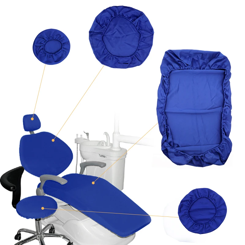 1set Dental Leather Unit Chair Seat Cover Elastic Waterproof Protective Chair Cover Case Protector Dentist Equipment