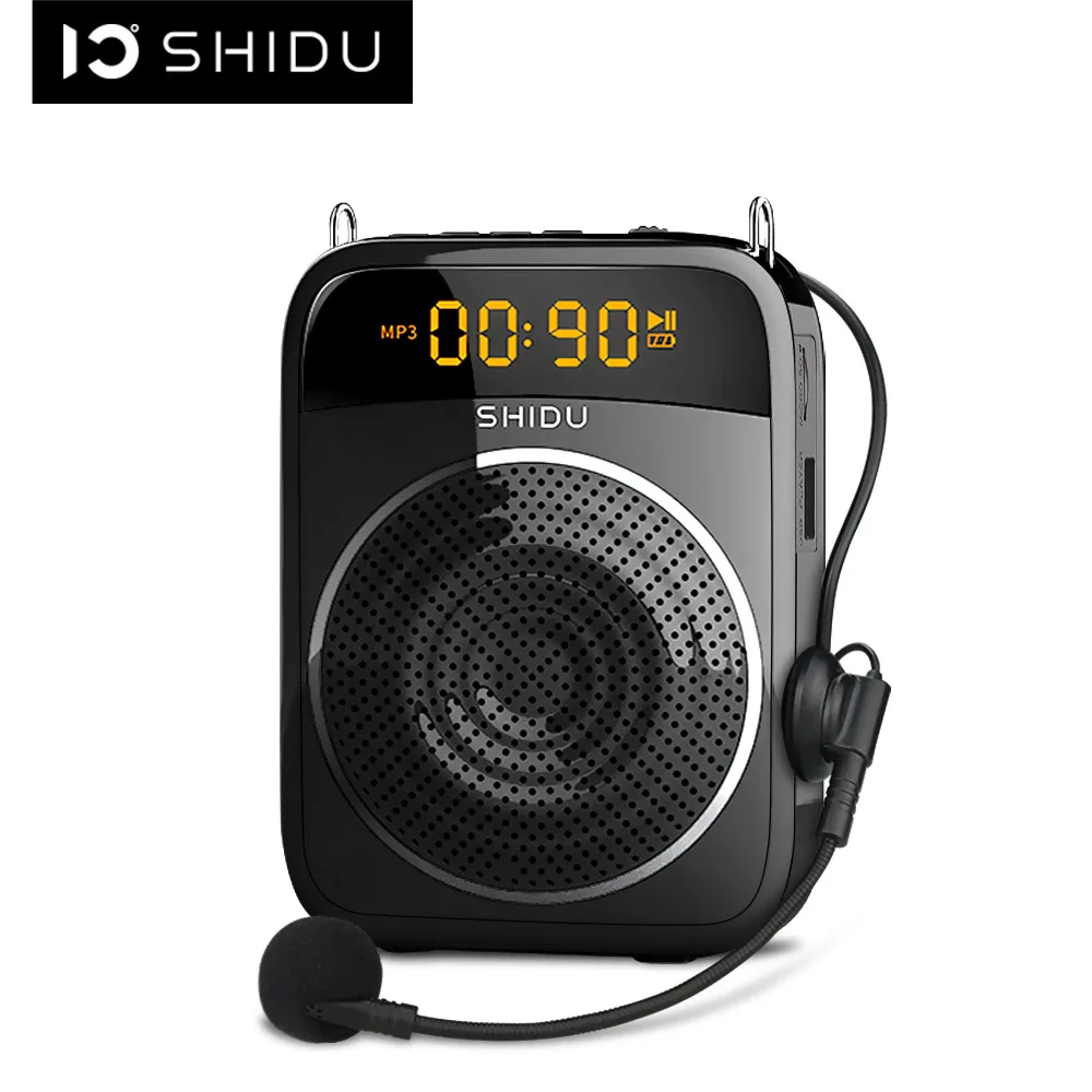 SHIDU 15W Portable Voice Amplifier Wired Microphone Audio Bluetooth Speaker For Teachers Instructor S298