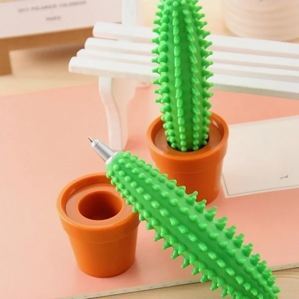 Imagem -03 - Criativo Novidade dos Desenhos Animados Cactus Bola Ponto Caneta Estudante Professor Escrita Ponto Caneta Papelaria 1pc