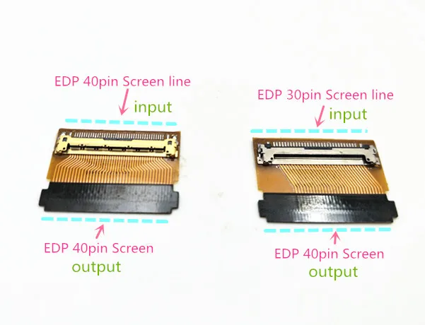 screen LED EDP input output 40pin to 40pin converter cable adapter EDP 40pin to 30pin connector cable