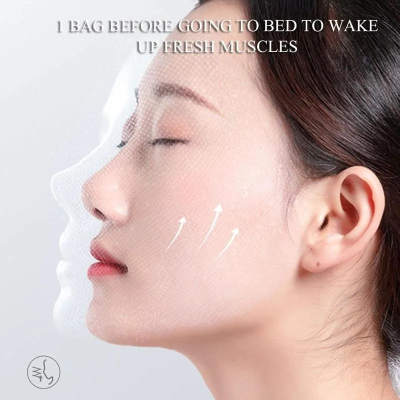 20pcs Boxed Fullerene Collagen Good Night Gelly Moisturizing Nourishment Repair Firming Skin Tightening Mask Sleeping Mask