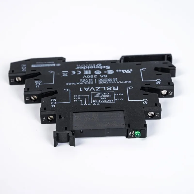 

RSL sheet type interface relay one open one close plug-in relay 6A 24VAC/DC 6kV with LED light