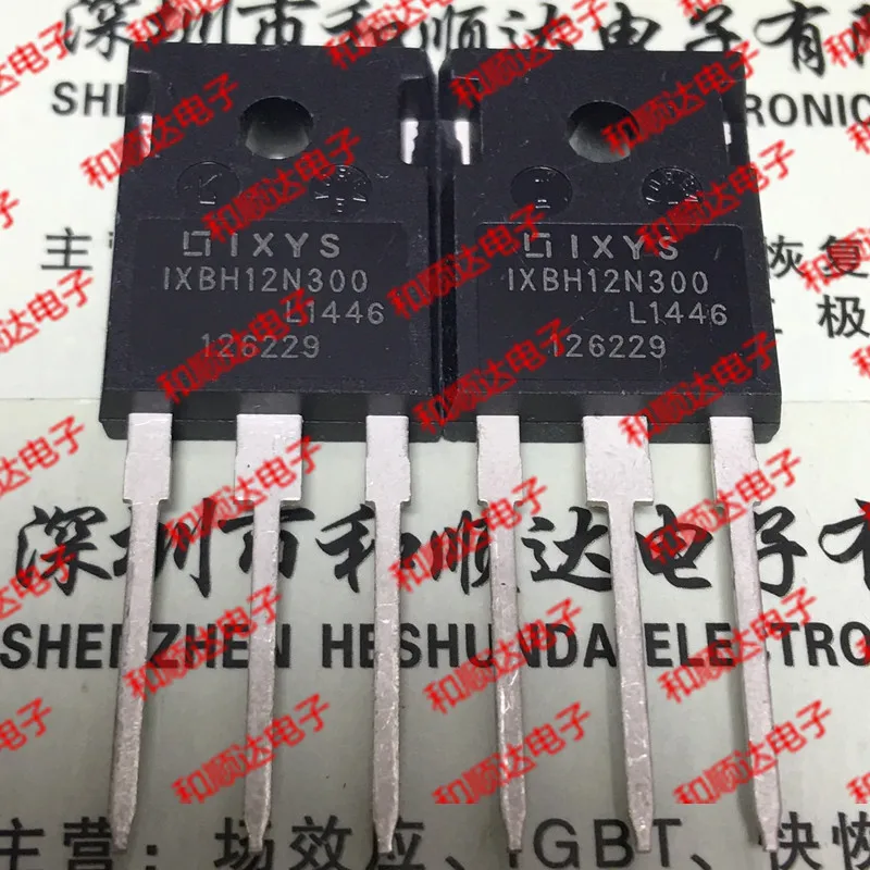 10PCS   IXBH12N300    TO-247 IGBT 3000V 12A