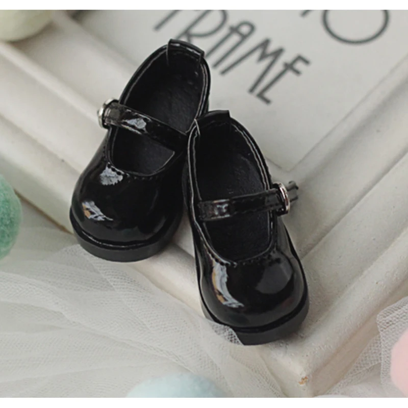 1/6 BJD shoes length 4.5cm leather shoes for 1/6 BJD YOSD shoes doll accessories shiny doll shoes