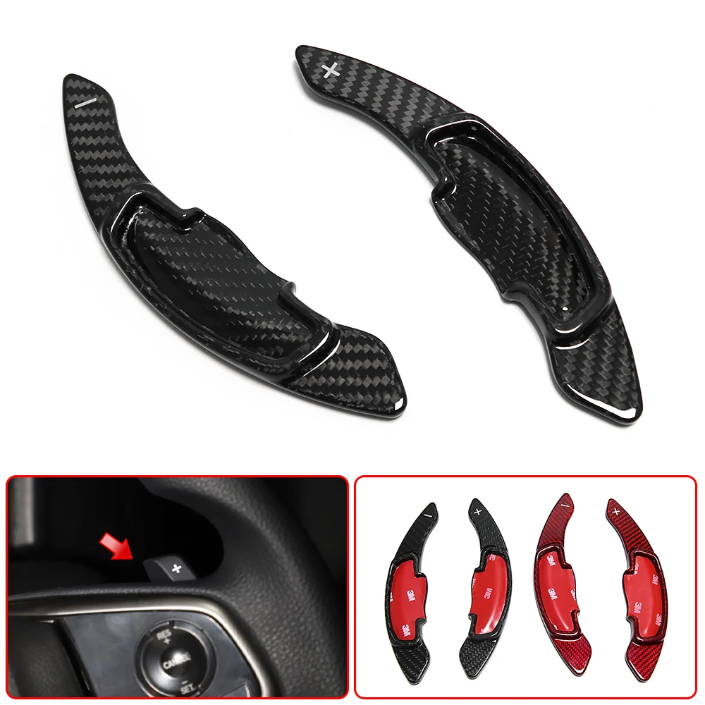 

Carbon Fiber Steering Wheel Shift Blade Paddle Shifter Extension For Honda CIVIC Type R Fit GK5 Accord CRV Acura CDX RDX Odyssey