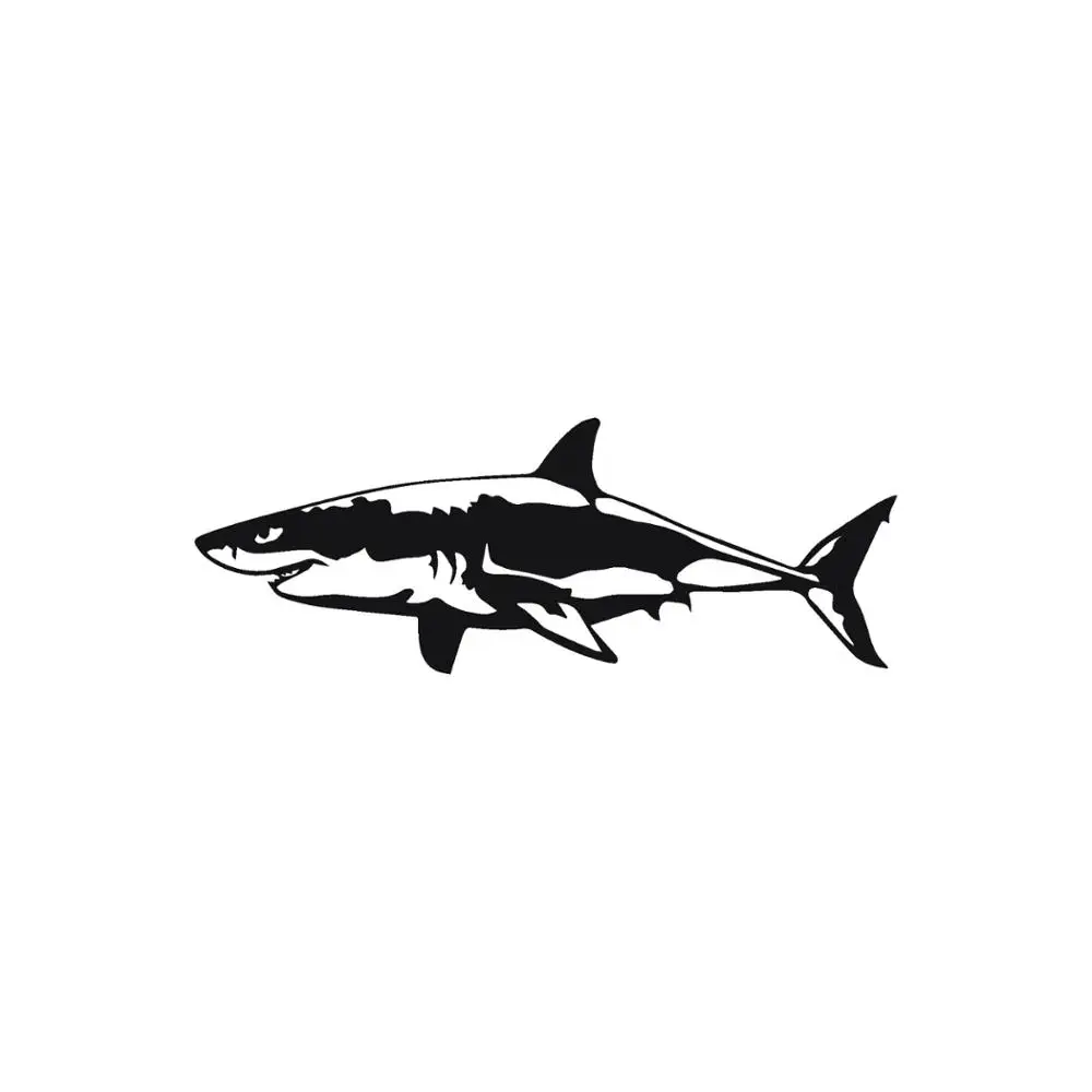 Car Sticker 17CM*6.5CM 3D Shark Creative Vinyl Sticker On Car Stickers and Decals Window Sticker Car-styling Decal