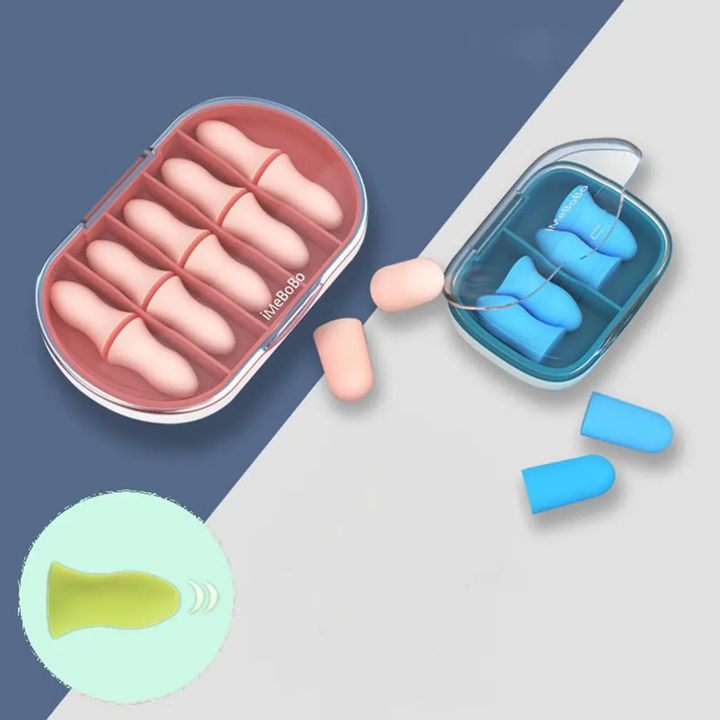 Ear Plugs Tapones Oido Ruido Earplugs Noise Reduction Sleep Oordoppen Sleeping Earplugs Filter For Ears Soft Sponge Soundproof