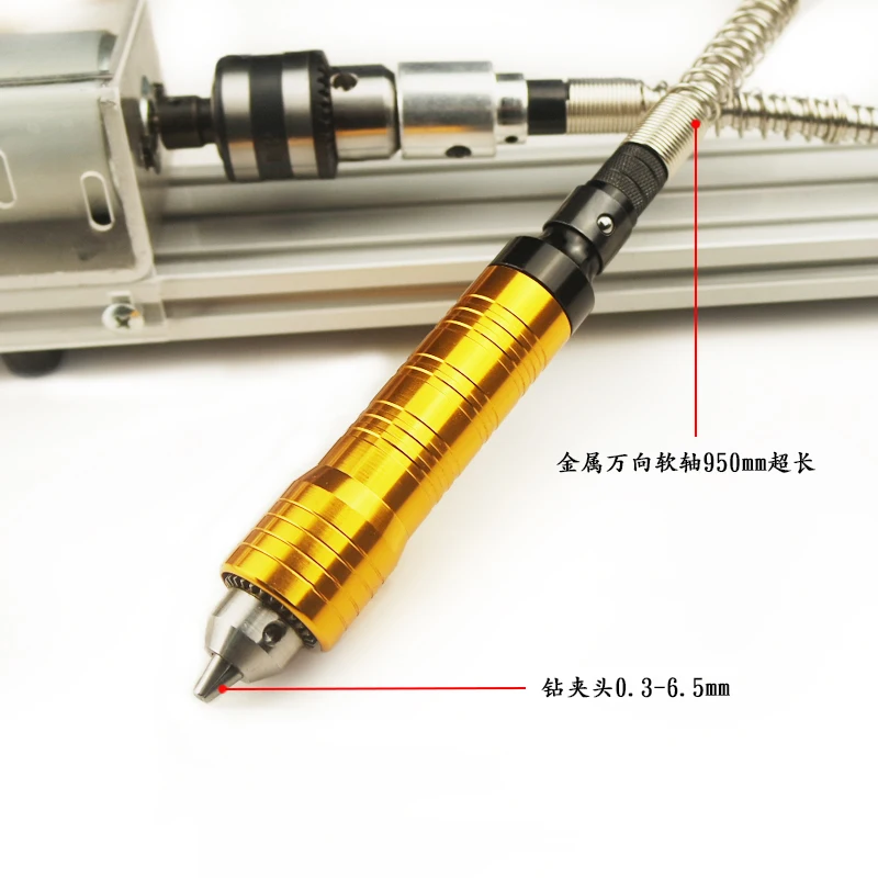 Lathe Miniature Machine Tool Woodworking Mini Small Efficient Car Beads Buddha Beads Machine Bracelets Hole Punch Easy DIY Tools