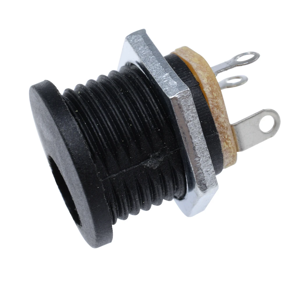 10Pcs 5.5x2.1mm DC Power Supply Female Jack Panel Mount Connector 5.5*2.1mm DC Socket 2 Leg Terminal Plug Adapter Connectors