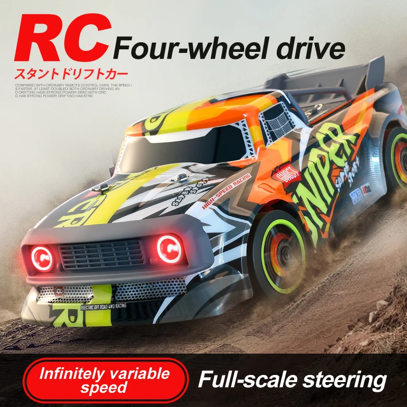 

2.4G Racing RC Car 30KM/H 4WD Electric High Speed Car Off-Road Drift Remote Control Toys for Children