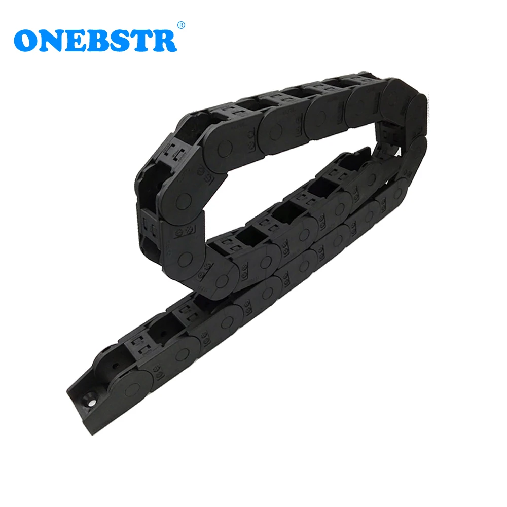 JFLO 1 Meter 25x25mm Wire Carrier Cable Drag Chain Holder Bridge Open On Both Sides Protection Transmission Parts Towline Joints