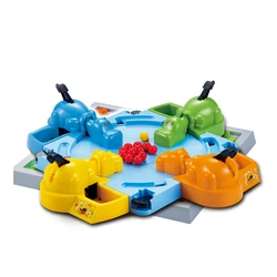 Parent-child Interaction Hippopotamus Competitive Board Game Hungry Hippo