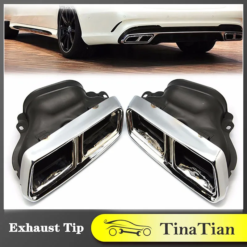 

Автомобильный глушитель выхлопной трубы без стальной конструкции для Mercedes-Benz W212 W222 W204 E-Class S-Class E63 S63 R173 Глушитель