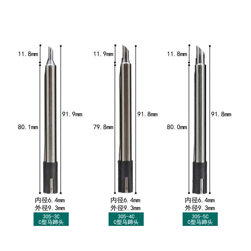 5Pcs QUICK 303D ตะกั่ว-ฟรี Soldering Station Tips 305-K 305-SK 305-2C 305-3C 305-I, 305-J 305-2.4D Tip