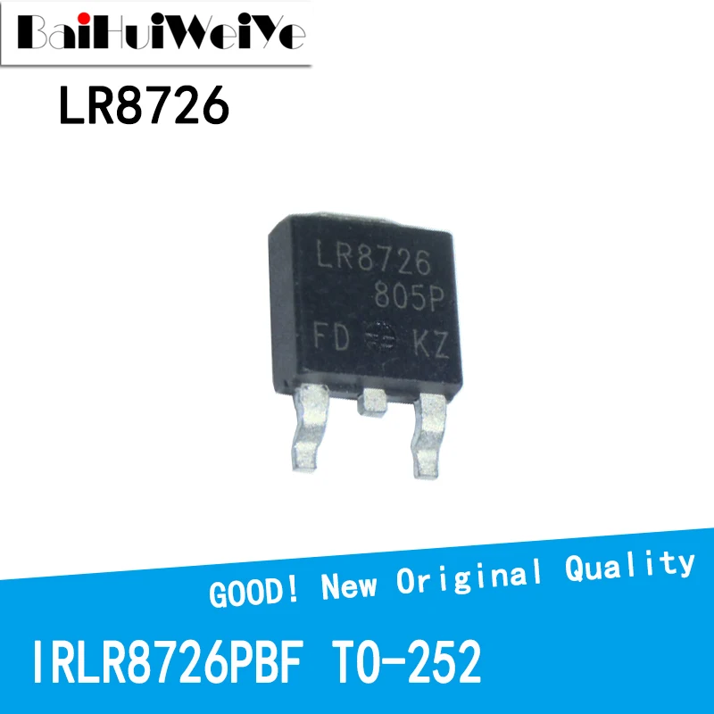 10PCS/LOT IRLR8726 IRLR8726PBF LR8726 IRLR8726TRPBF 30V 86A TO-252 TO252 MOS FET New and Original IC Chipset