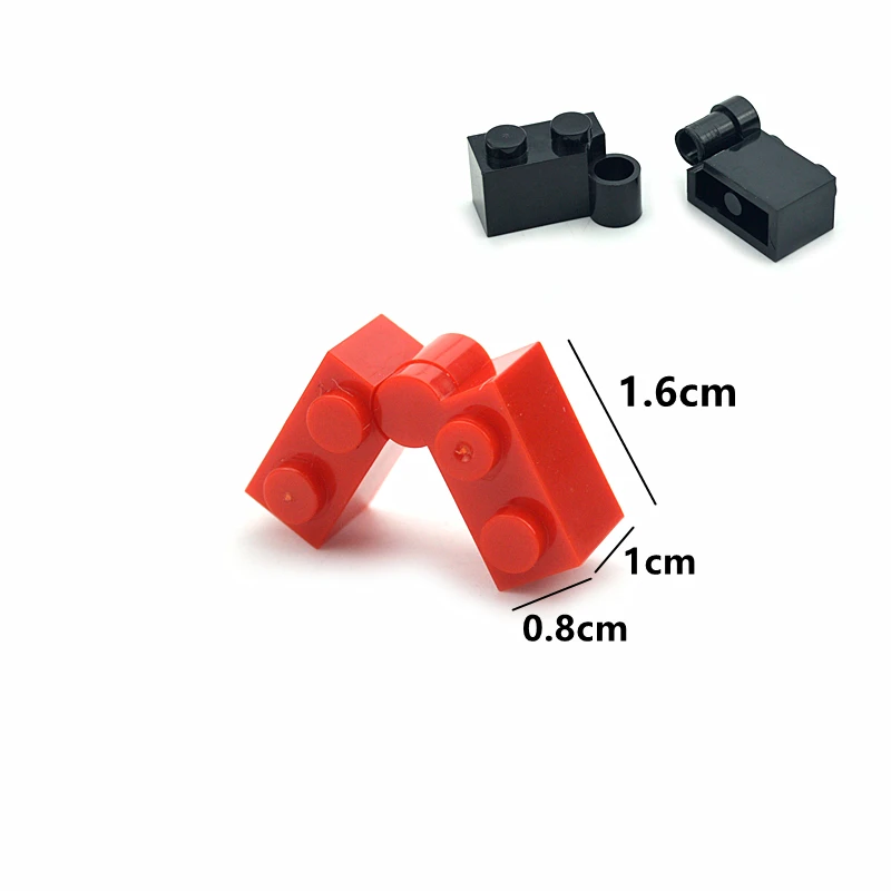 20pcs/lot DIY Building Blocks Rotating Bricks 1x2 Dots 3830 Educational Creative Plastic Thick Figure Brick Compatible