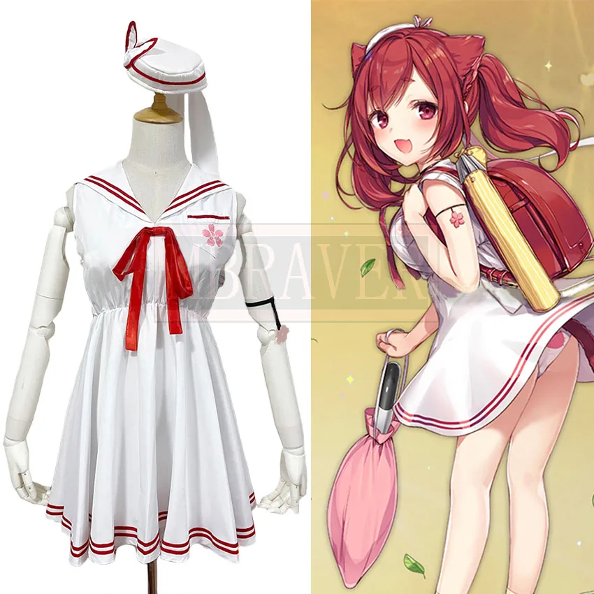 

Game Azur Lane IJN I19 Sailor Suit Cosplay Costume Party Christmas Halloween Custom Made Any Size