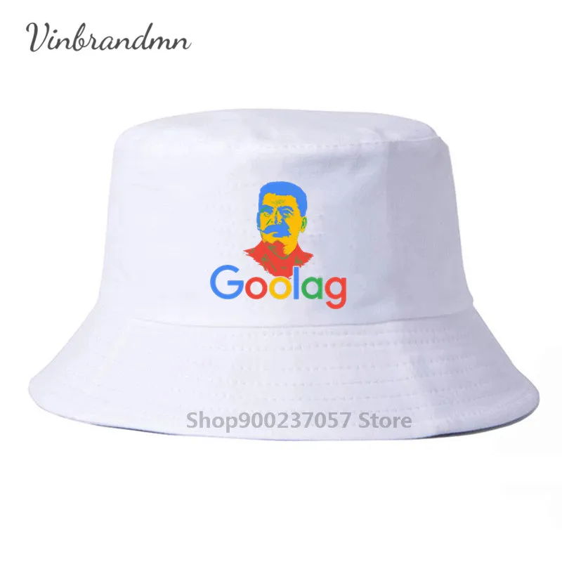 Soviet Leader Cotton Custom Printed Panama Bucket Hat Goolag Stalin Gulag Meme Political Dark Goolag Fisherman Hat