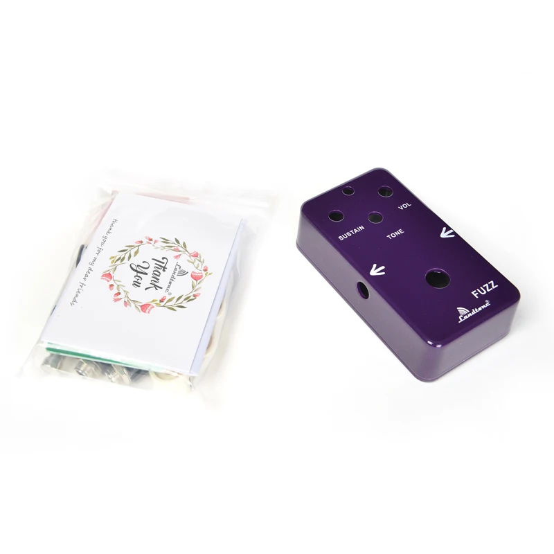 

New DIY Fuzz& Distortion Pedal All Kit With 1590B Style Aluminum Box, True Bypass for Bass Guitar Free Shipping