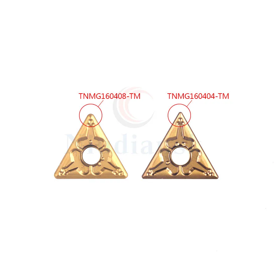 Outils de tournage externes en carbure CNC, TNMG160404-TM TNMG160408-TM LF9018, haute résistance 100% d'origine, inserts de tournage, 10 pièces