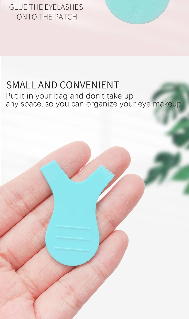Make-up Wimpern bürsten 10 stücke wieder verwendbarer Kunststoff sauber Kamm y Form Wimpern heben Locken wickler Wimpern verlängerung Dauerwelle Wimpern Werkzeuge – Detail 6