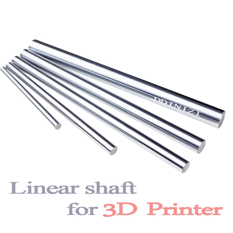 4pcs 6mm 8mm 10mm 12mm 16mm 8x400 linear shaft 3d printer 8mm x 400mm 8x500 Cylinder Liner Rail Linear Shaft axis cnc parts