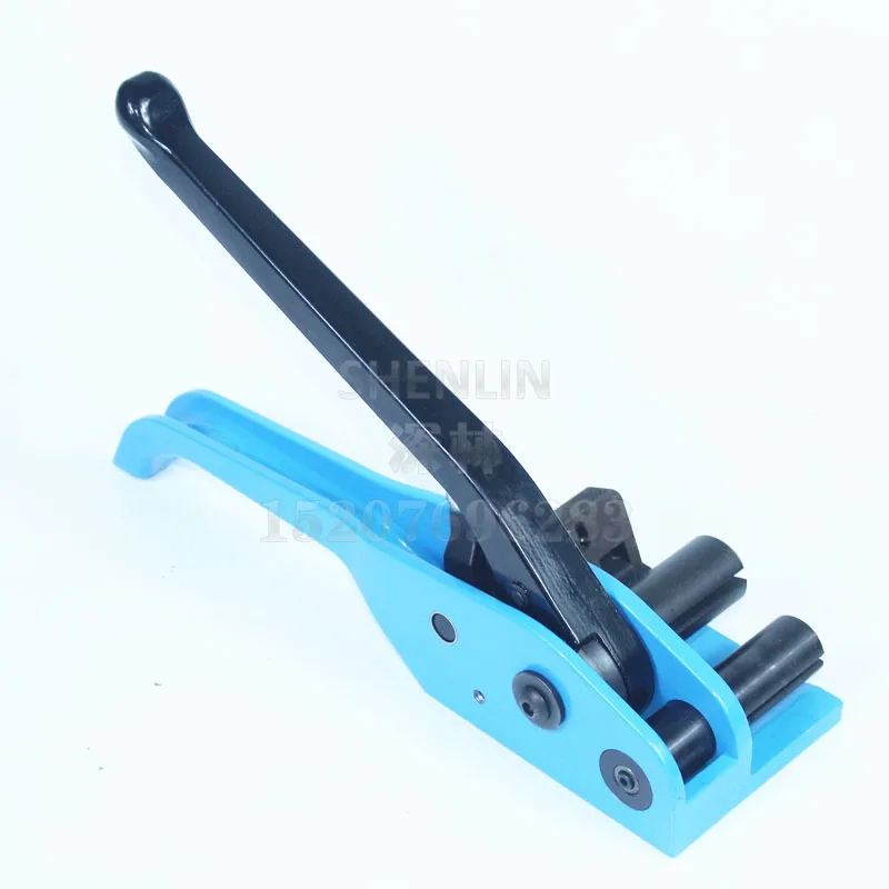 اليد نمط النطاقات آلة دليل أداة الربط الكرتون حزام المعدات XW32/50 حزمة مكثفة التعبئة أداة SHENLIN