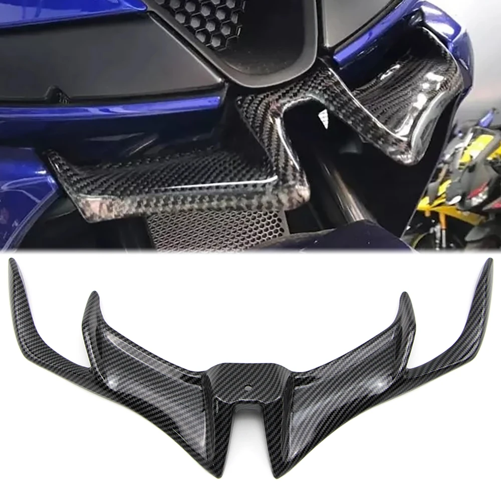 Front Fairing Aerodynamic Winglets Cover for Yamaha YZF-R15/R15 V3 2017 2018 2019 2020 Motorcycle Carbon Fiber Style