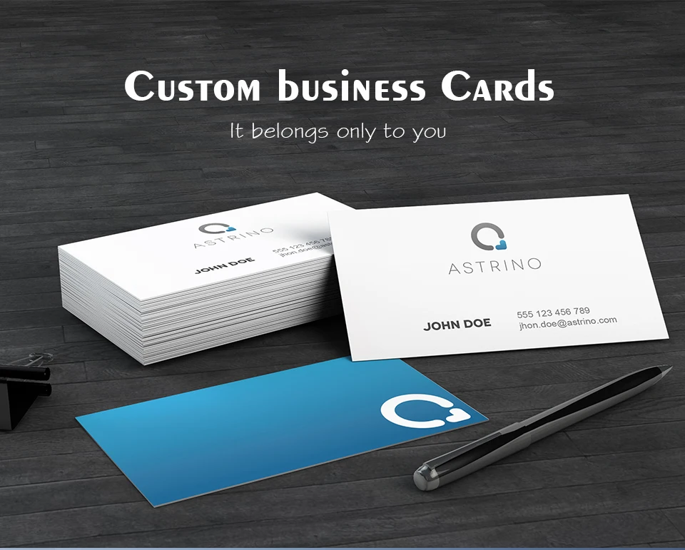Benutzerdefinierte business karte danke karte ihre inhalte doppel seite voller farbe drucken geschenk dekoration karte personalisierte logo name marke – Detail 1