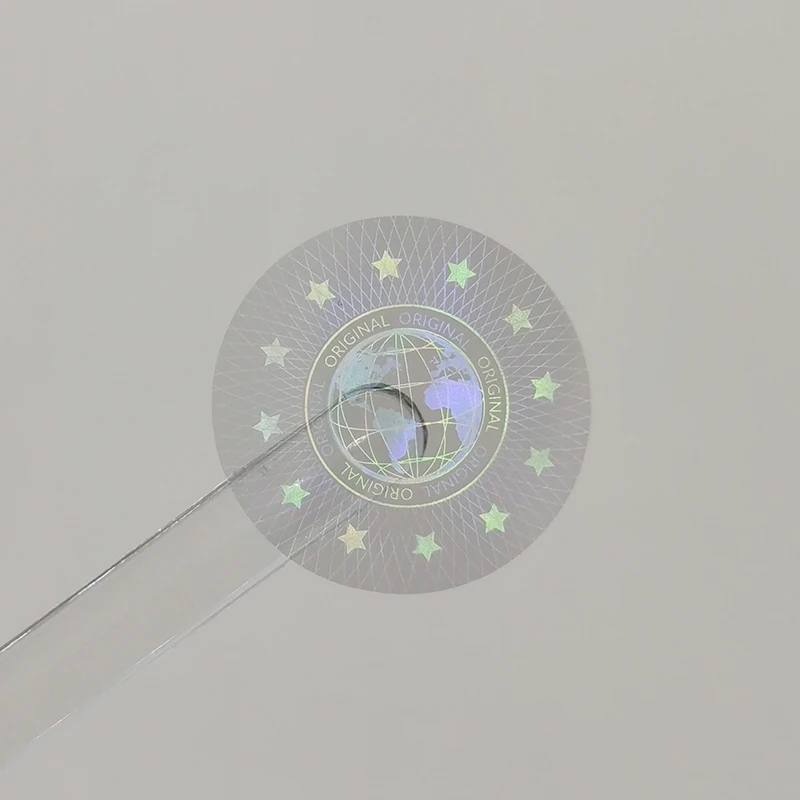 Original Holographic Stickers, Tamper Proof  Security Label，Void Transparent  Warranty Sticker, Customized Logo，20x20mm 2000pcs