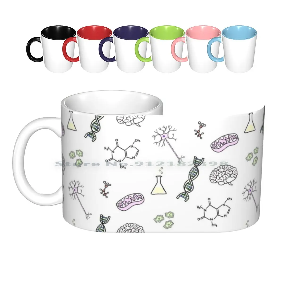 Science! Ceramic Mugs Coffee Cups Milk Tea Mug Science Science Science Science Nerd Nerd School College Lab Biology Biology