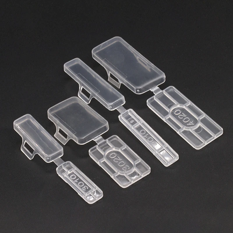 100pcs Cable Label Mark Transparent Sign 3010 4010 3020 4020 Wire Line Waterproof Organizer Tag