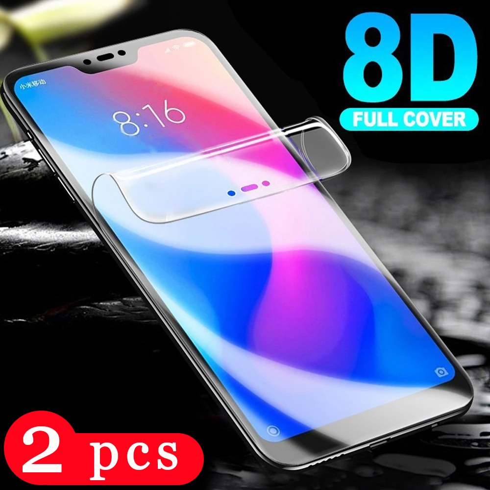 

2 шт., Гидрогелевая защитная пленка 9D для xiaomi mi A3 lite A2 lite