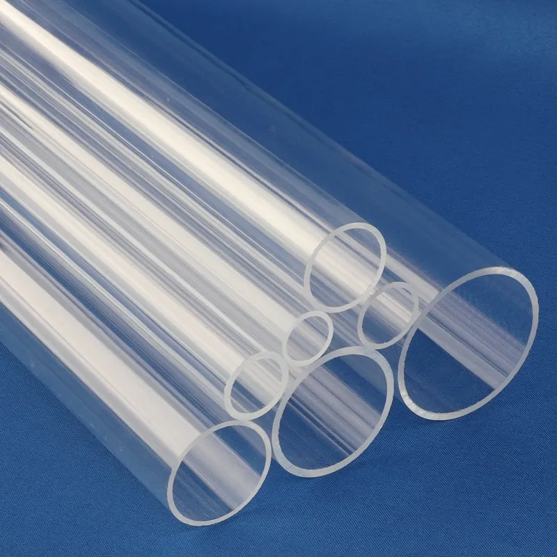 3pcs 25/50cm O.D 16～50mm Fish Tank Aquarium Clear Acrylic Tubo Transparent Plexiglass Tube DIY Accessories Drain Pipe