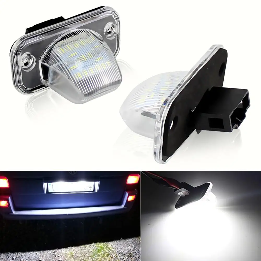 LED CANBUS License Plate Lights for VW Transporter(TR)91~04,CAMPMOB (TYP2/TRANSP/LT)[CAMP]91~03,Touran 03~AUTO Number Lamp DC12V