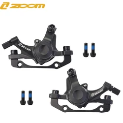 ZOOM  Right Side Bike Mechanical Disc Brake Calipers Universal Solid Aluminium Alloy Bicycle Front Rear Brake Caliper Bike Parts