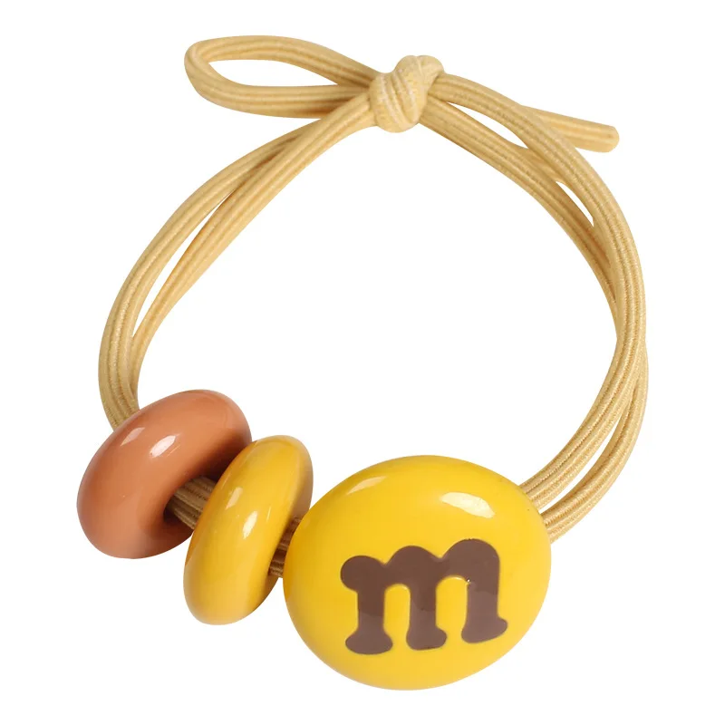 M Candy Colour Elastic Hair Bands for women Rubber Hair Rope Tie Girls Hair Scrunchie Ponytail Holder Accessories image 6