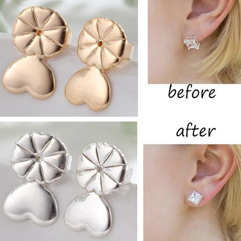 Women Fashion 2 Styles Earring Lifter Earrings Backs Support Lifts Trend Jewelry Accessories