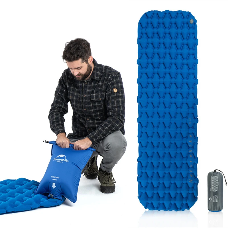 Naturehike FC-10 Kempingowy Materac Nadmuchiwany Materac Powietrzny Ultralekki Materac Mata do Spania Nylonowa Podkładka do Spania (Gray-Only mat) — Zdjęcie 2 z 2