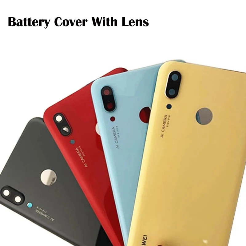 For Huawei Nova 3 Battery Cover Back Glass Rear Door Housing Case For Huawei Nova3 Battery Cover With Camera Lens