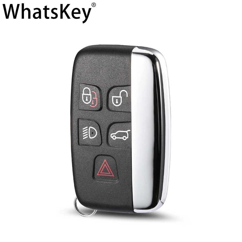 WhatsKey 5 Buttons Smart key Case For Land Rover Range Rover Freelander Evoque Discovery 4 Car Remote Key Shell For Jaguar XE XF