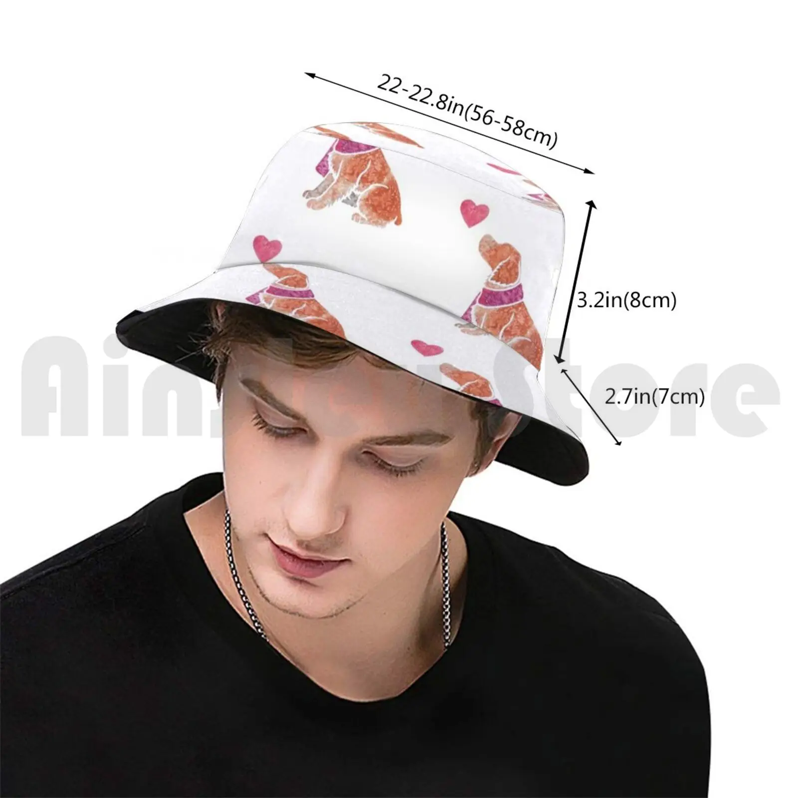 Watercolour Brittany Bucket Hat Adult kid baby Beach Sun Hats Brittany Brittany Dog Brittany Spaniel Epagneul Breton