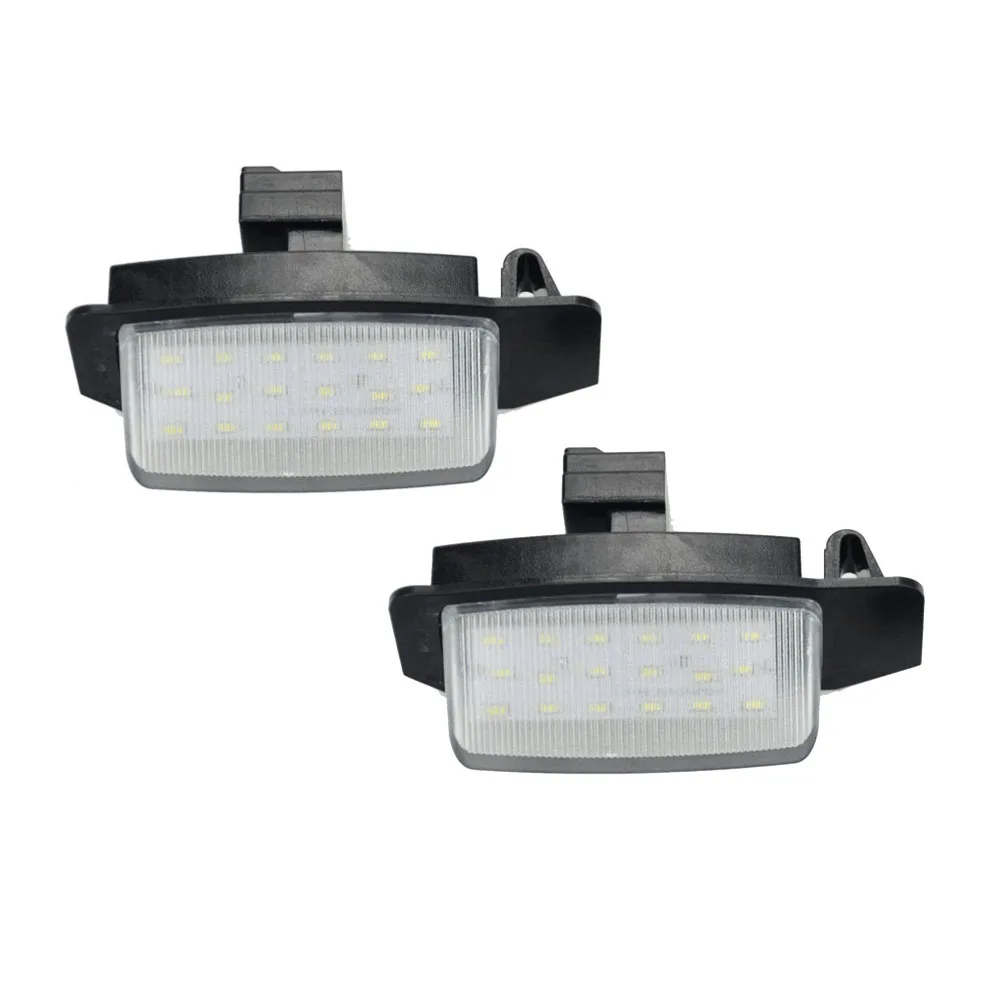 2Pcs White LED License Plate Light Number Plate Lamp For Mitsubishi Eclipse 1 2 3 4 Eclipse Cross Outlander Lancer Sportback