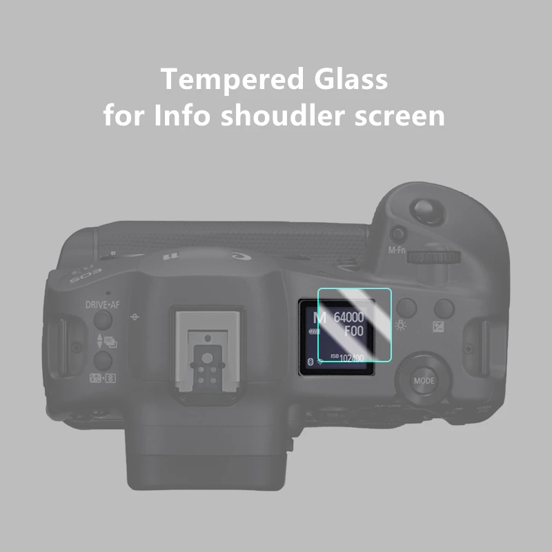 R 3 / EOSR3 Camera Original 9H Camera Tempered Glass LCD Screen Protector for Canon EOS R3 Camera Anti-Scratch Protective Film