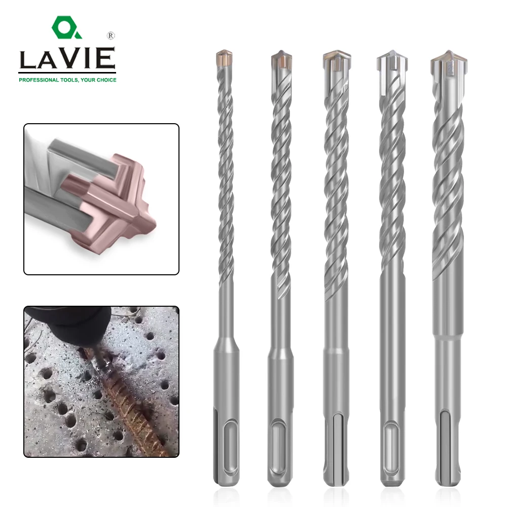 Conjunto de Brocas Peças Martelo Elétrico Hss Plus Pontas Cruzadas Cortadores 160 mm para Parede de Concreto Tijolo Alvenaria Brocas mm