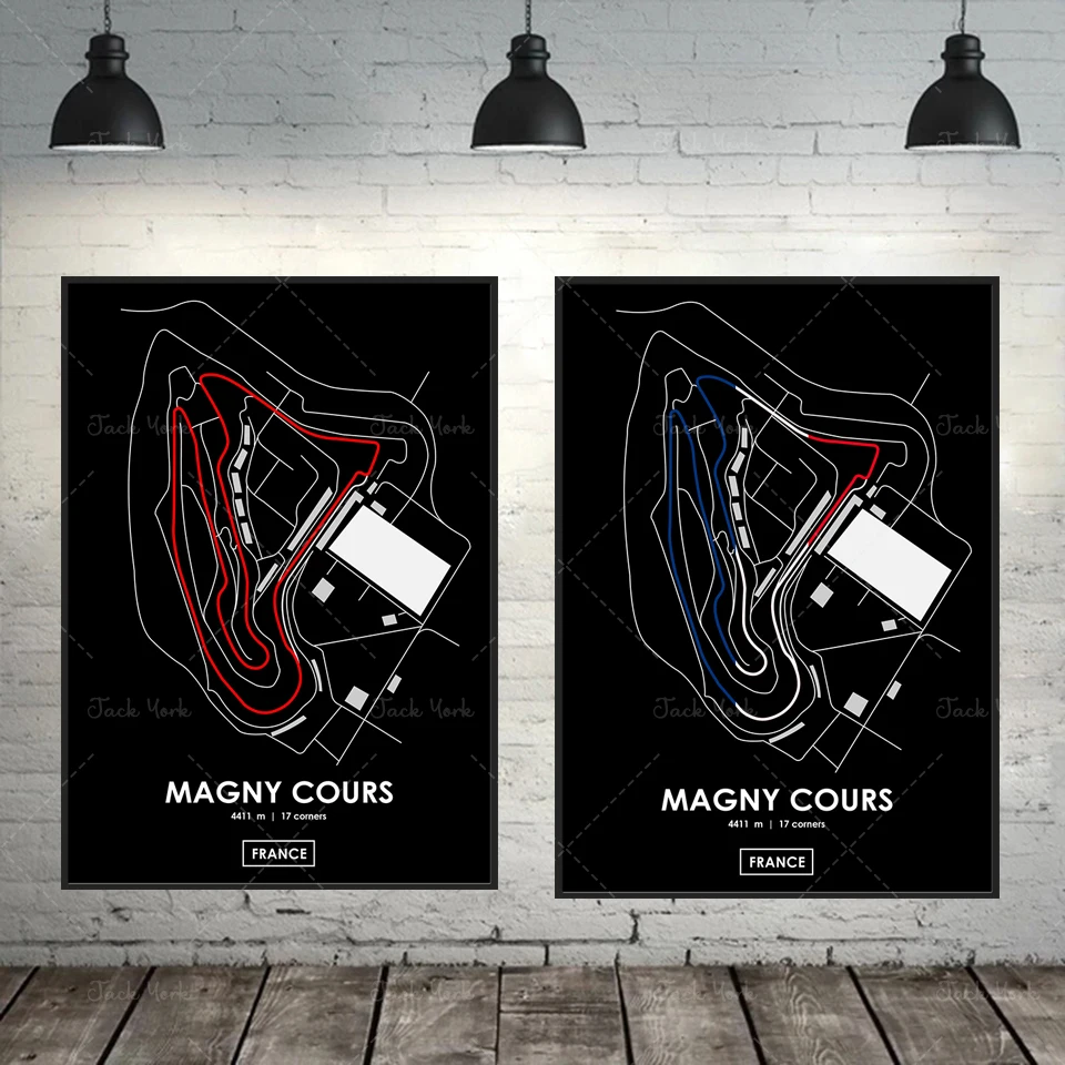 Magny Cours - France Track Map Poster