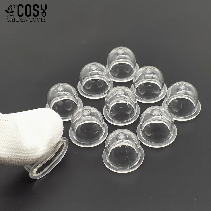 10Pcs 15mm Carburetor Spare Parts Carb Fuel Primer Bulbs Pump Cap  For Chainsaw Blower Trimmer