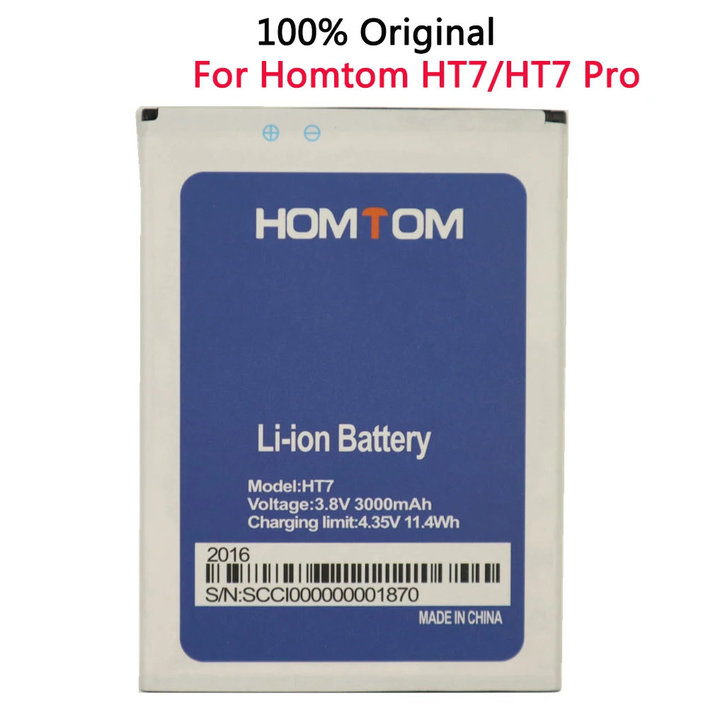 

New 3000mAh Battery For HOMTOM HT7 HT 7 pro Battery For HOMTOM HT7 Bateria Accumulator Replacement Cell Phone Batteries